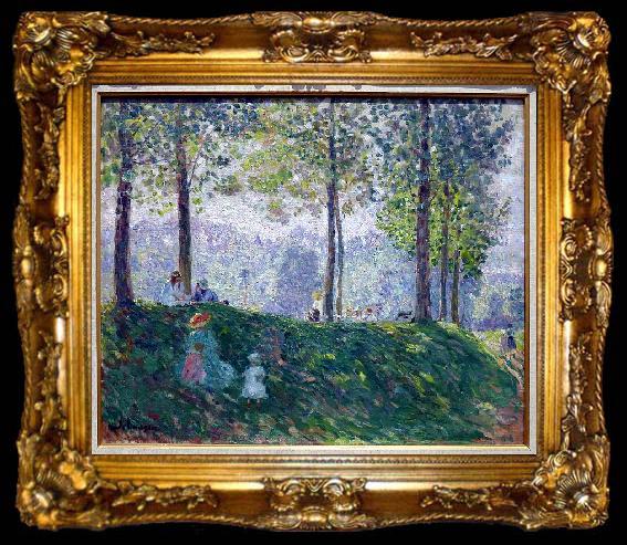 framed  Henri Lebasque Prints An afternoon in the park, ta009-2
